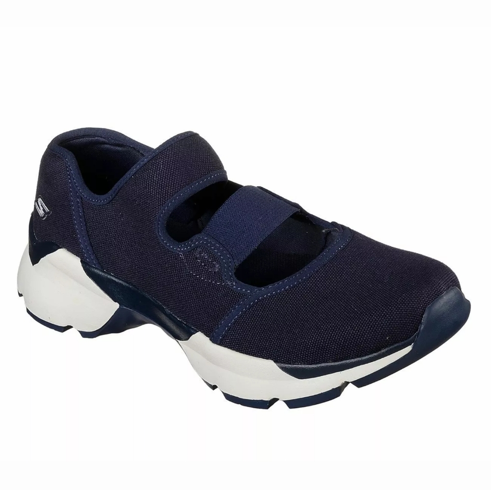 skechers women navy bora exhilarate slip on